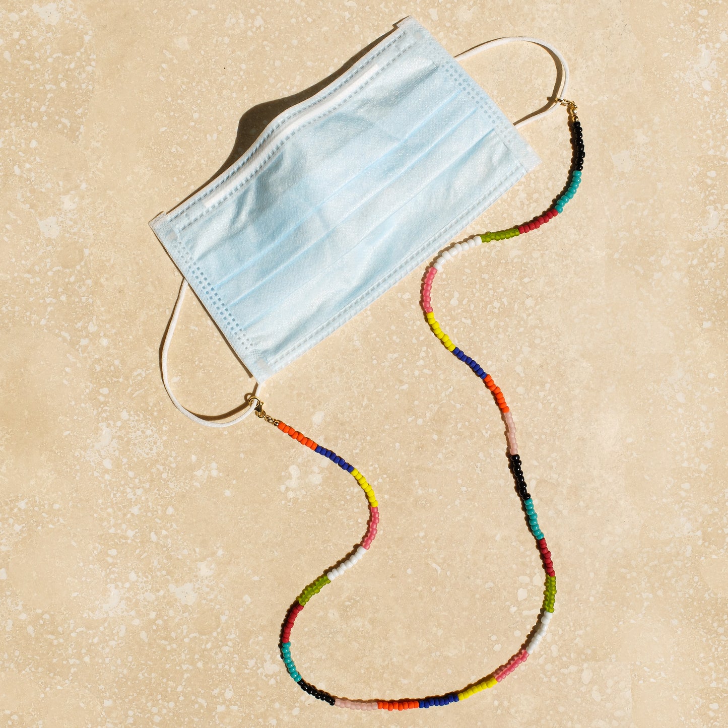 Rainbow Necklace and Mask Chain