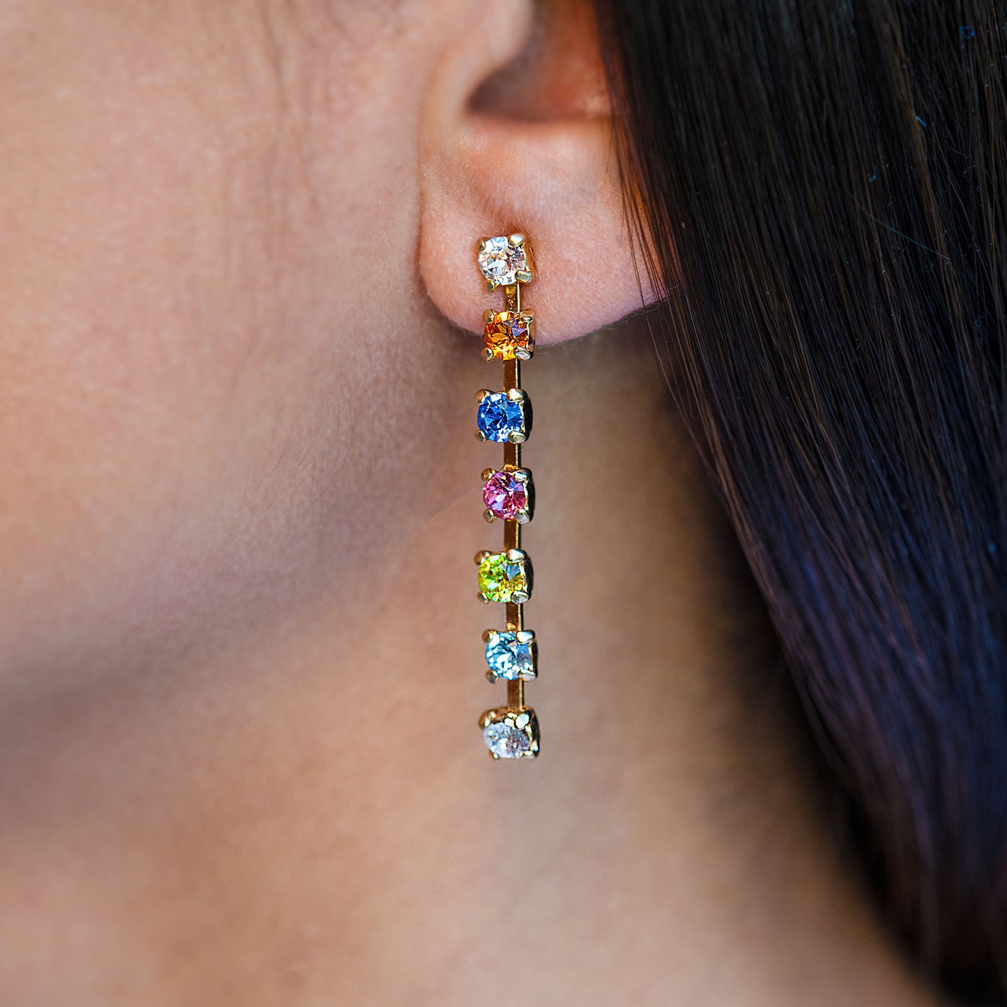 Rainbow Drop Earrings
