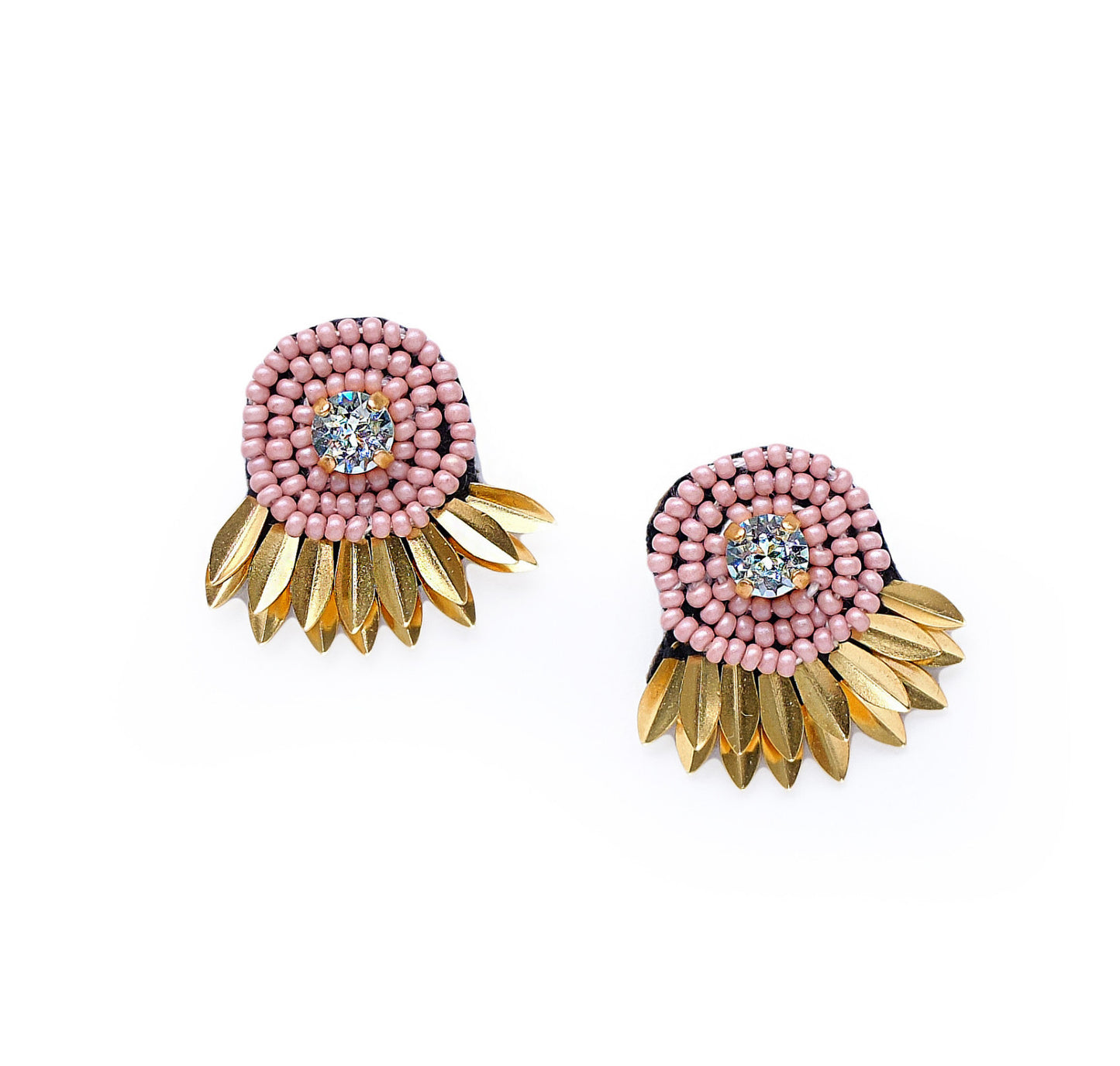 Athena Stud Earrings - Pink