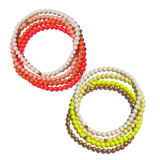 Neon Bracelet Stack