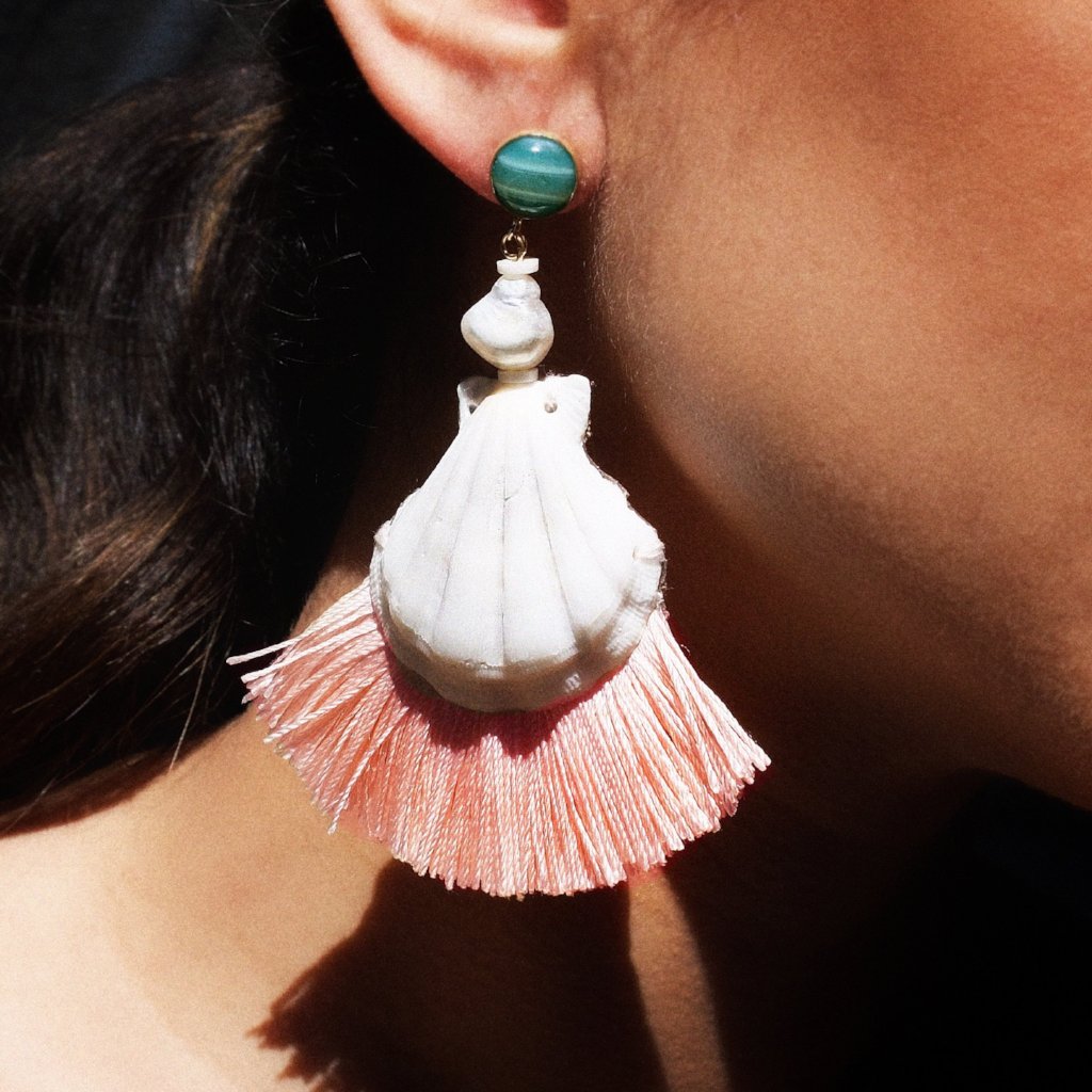 Shell Tassel Earrings