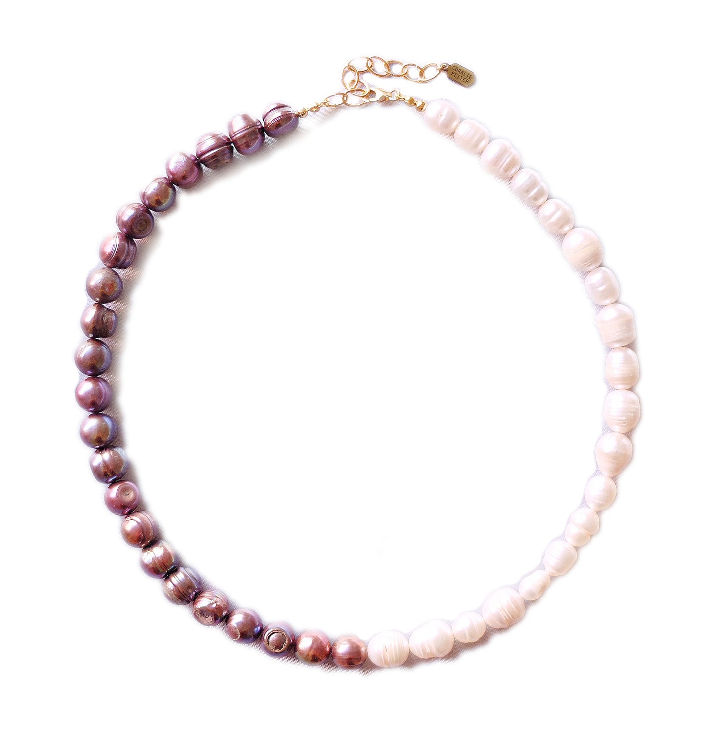 Sun and Shade Pearl Necklace
