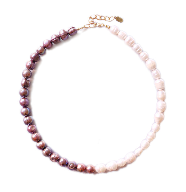 Sun and Shade Pearl Necklace – Coralie Reiter